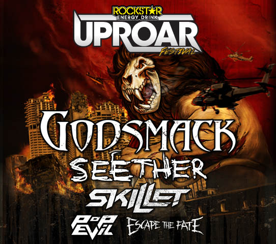 Godsmack Rockstar Energy Drink UpRoar Festival - Salty and Stylish