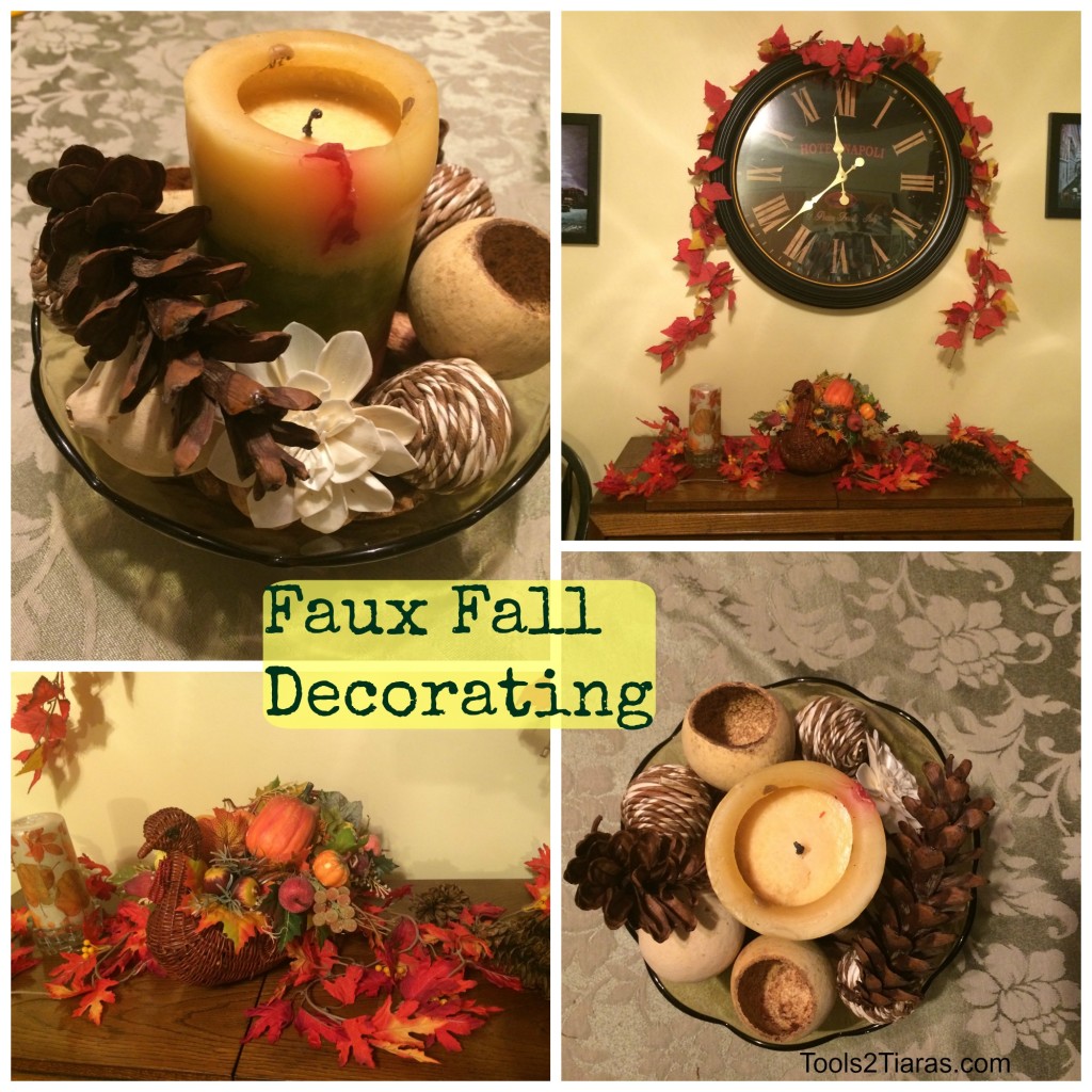 Faux Fall Decorating