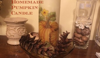 Homemade pumpkin Candle1