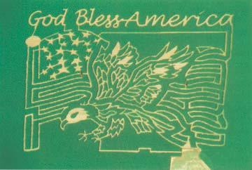 god bless america corn maze