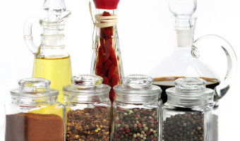 Spices Assortment In The Glass Jars