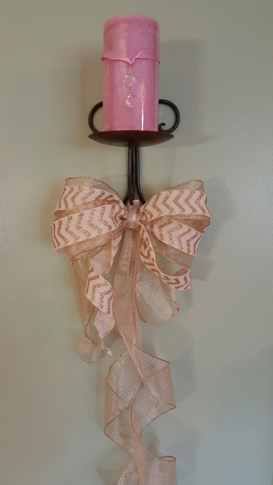 candle and bow