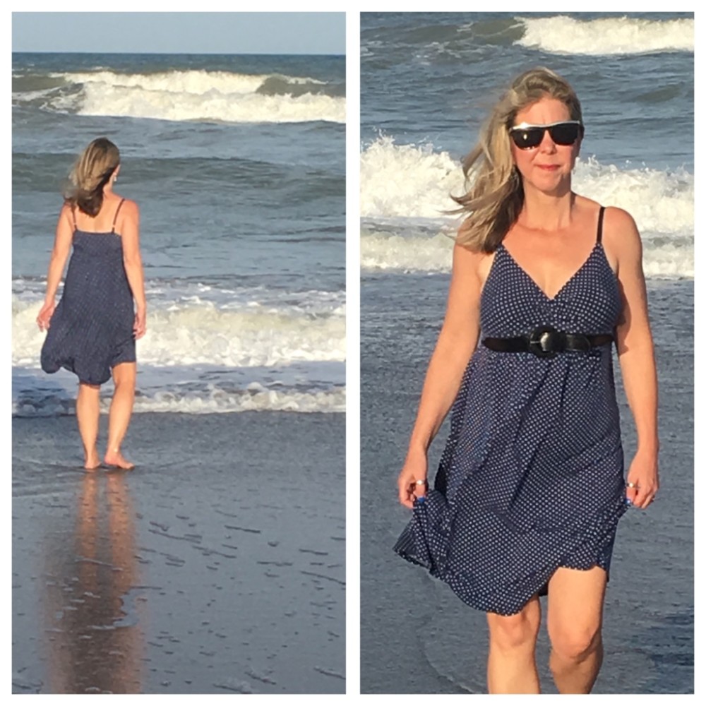 walking along shore