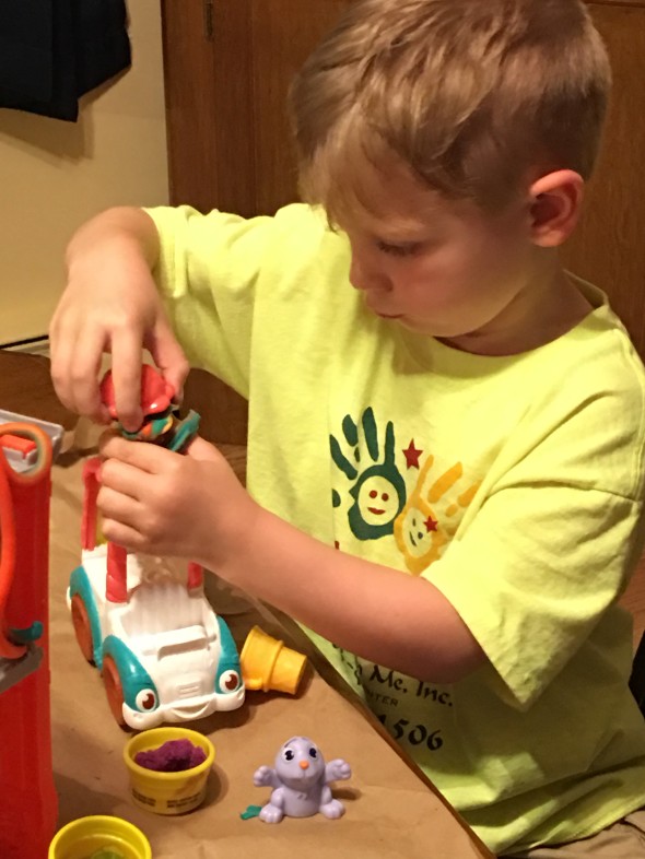 kids and play doh