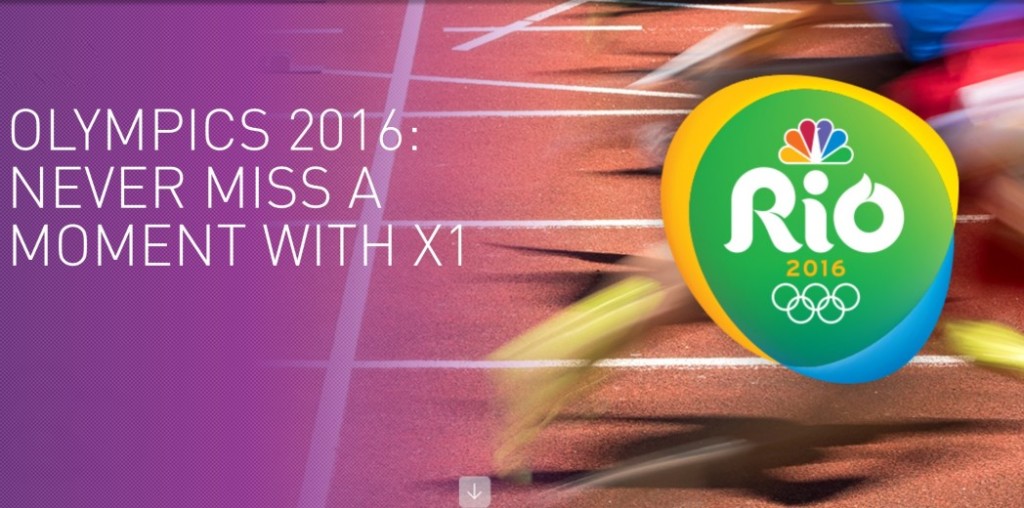 Comcast X1 Platform Rio Olympics