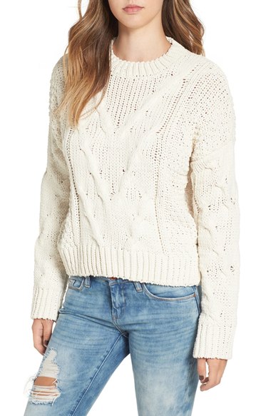 J.O.A Cable Knit Sweater $75.00