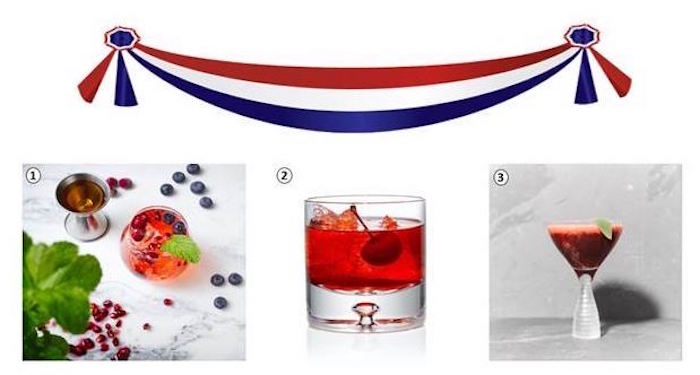 patriotic-themed cocktail