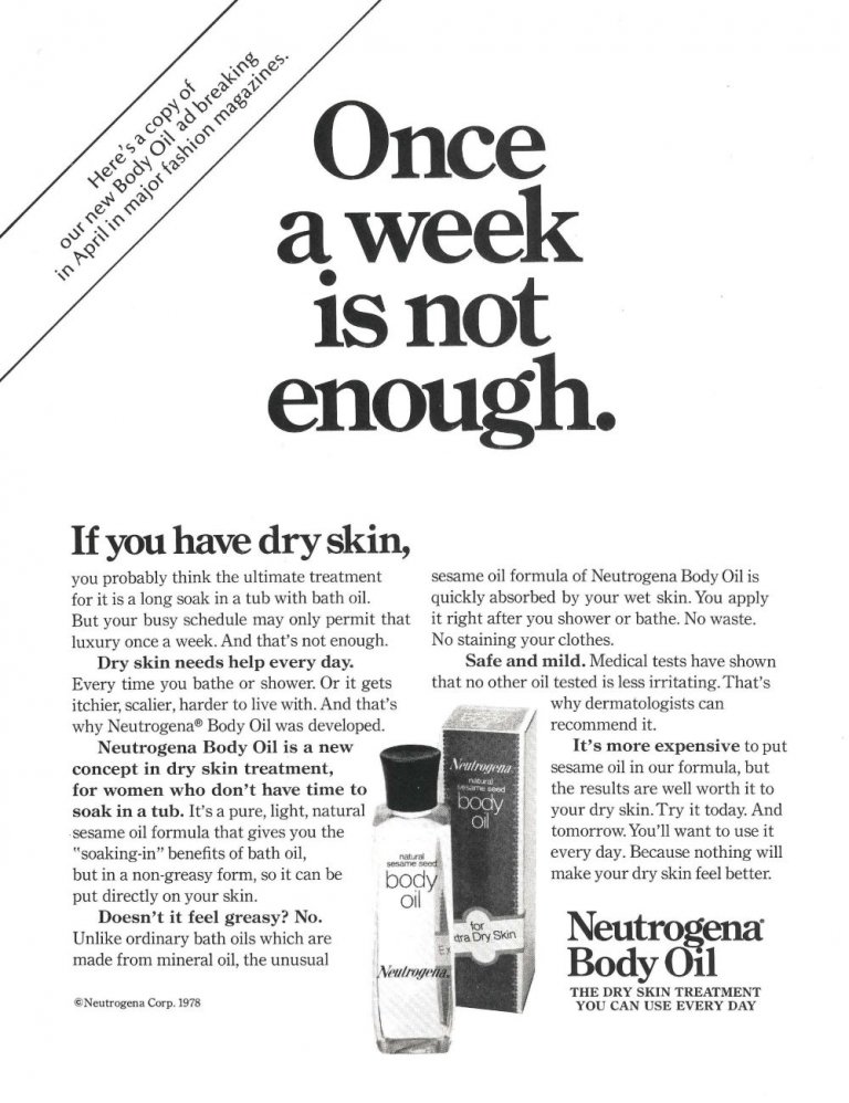 neutrogena vintage ad