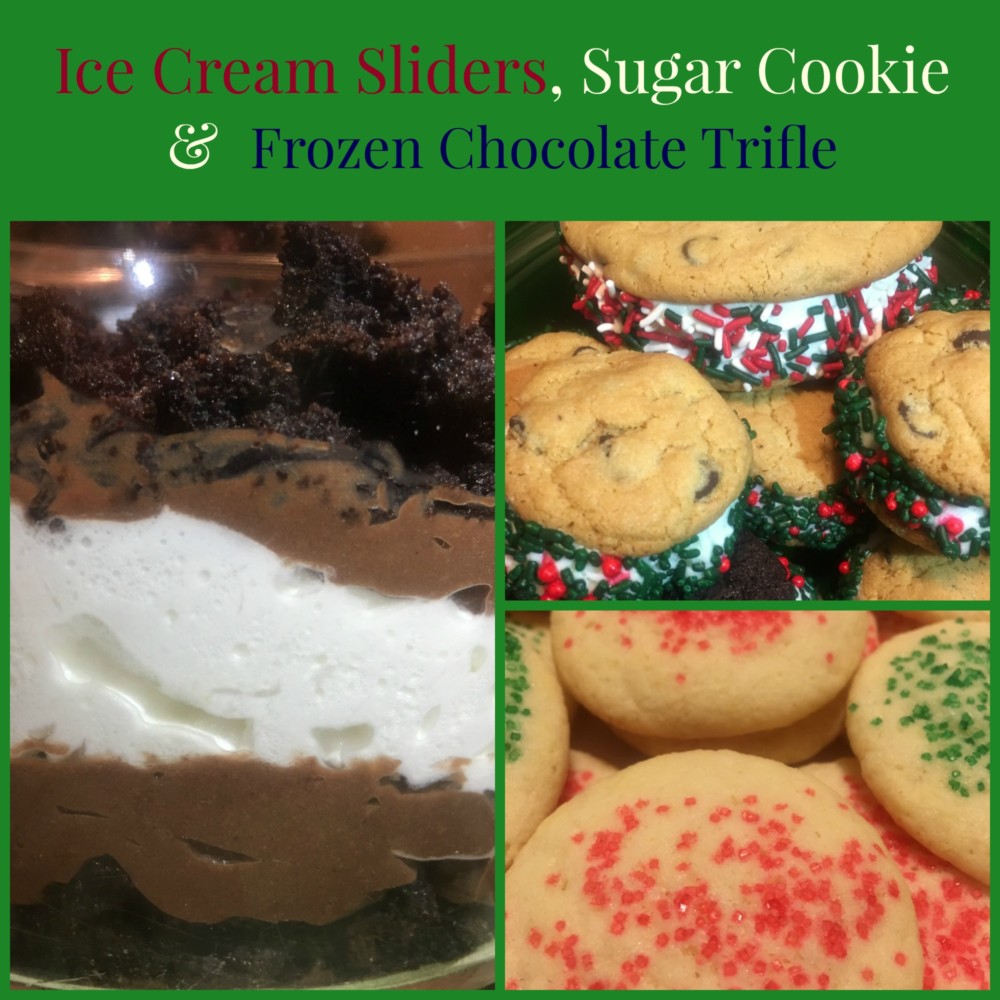 ice cream sliders chocolate frozen trifle sugar cookies