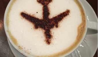 coffee with airplane