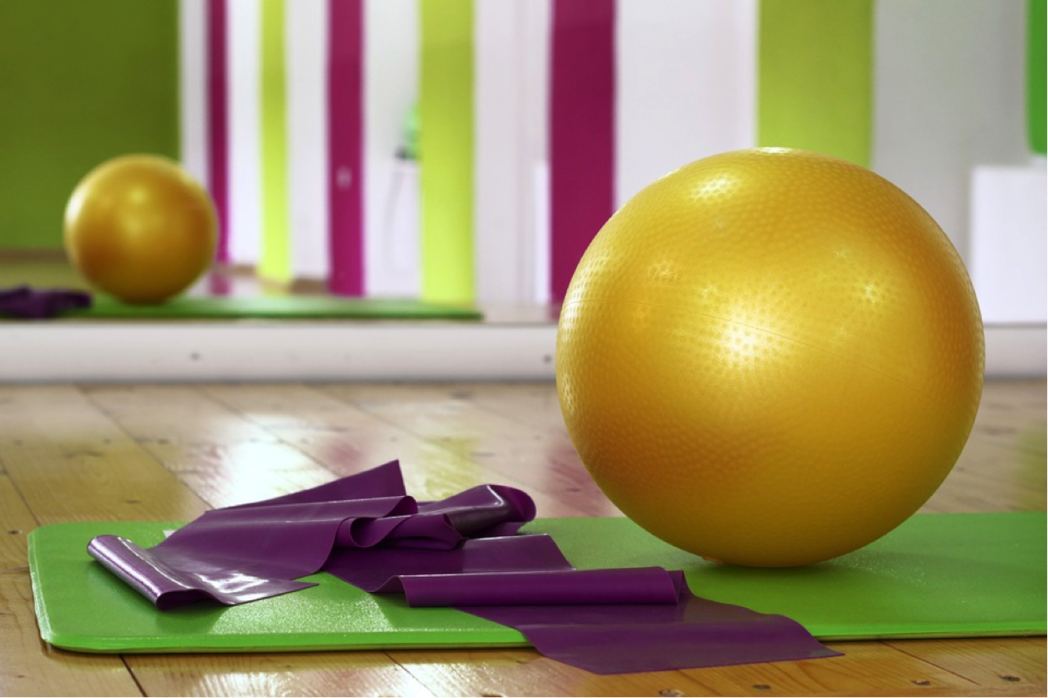 exercise mat and ball