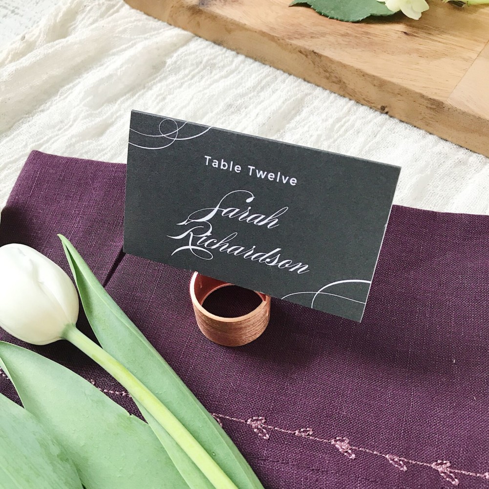 basic invite place cards