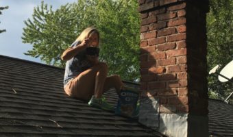 on roof