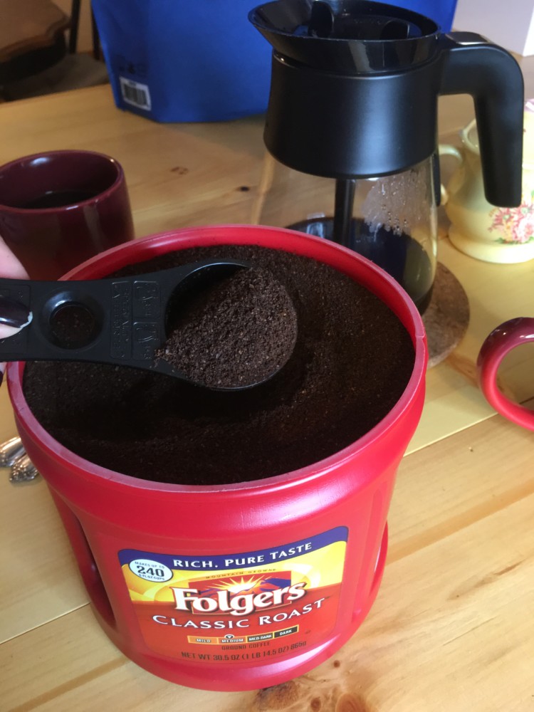  folgers classic coffee scooping