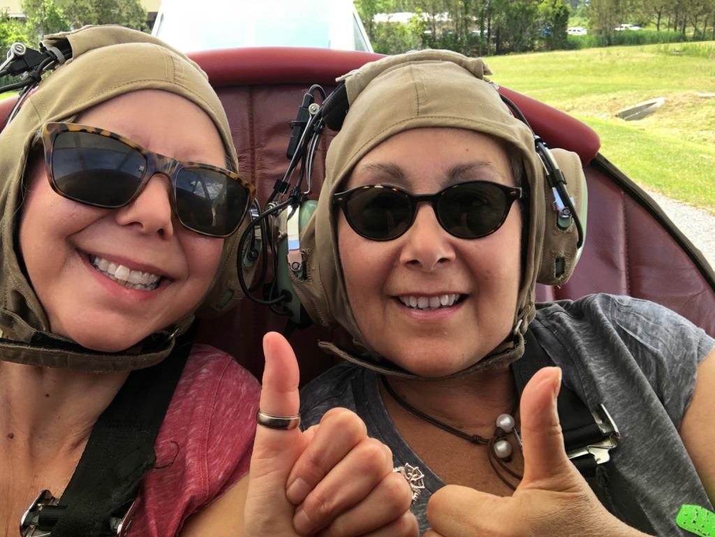 zee and Rach in biplanes outer banks