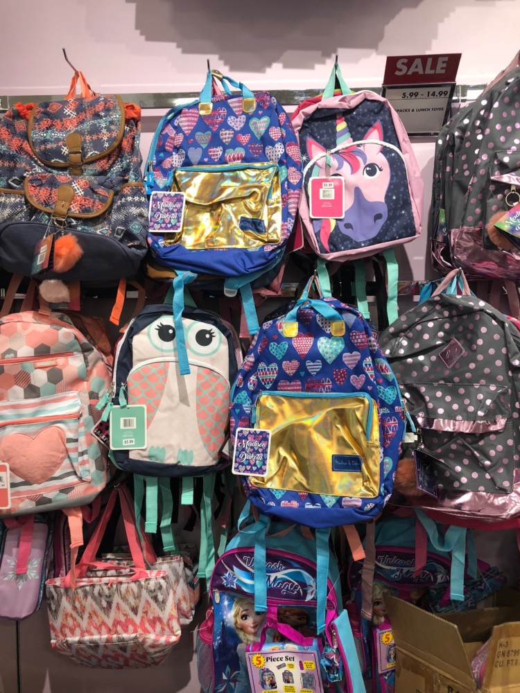 Boscovs Backpacks and lunch totes