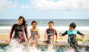 kids at beach