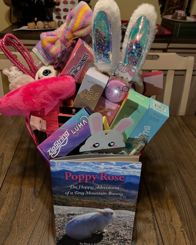 I love putting together Easter Baskets but I always overload them. This is one for my granddaughter and I have some pretty good ideas - this is my jam!

1. I try to use some type of bucket/basket that they can use. Over the years I’ve bought trash cans and laundry baskets. There are all types of containers you can use.
2. A couple cute spring/summer outfits
3. @ultabeauty has masks and beauty products that kids can use. Please read the ingredients!!! @bubble 
4. Makeup is great for any age! Don’t forget sponges and brushes. @kyliecosmetics lip. No plumper
5. Polish, buffers
6. Fun stuff- @alpha.pals @zipstring Disney Munchlings and other cutesee stuff by @justplayproducts 
7. Scratch-offs - these are great for the older kids 
8. Can’t have a basket without an Easter Bunny book- these Poppy Rose Bunny Adventure by @breeschuette is perfect!

What do you put in your kids baskets??